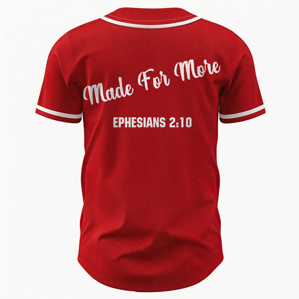 Christianartworkshop Made For More Ephesians 2:10 Unisex Baseball Jersey - image 22