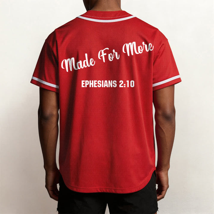 Christianartworkshop Made For More Ephesians 2:10 Unisex Baseball Jersey - image 26