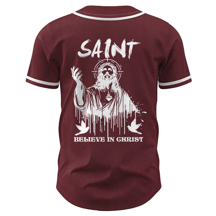 Christianartworkshop Saint Believe In Christ Unisex Baseball Jersey - image 22