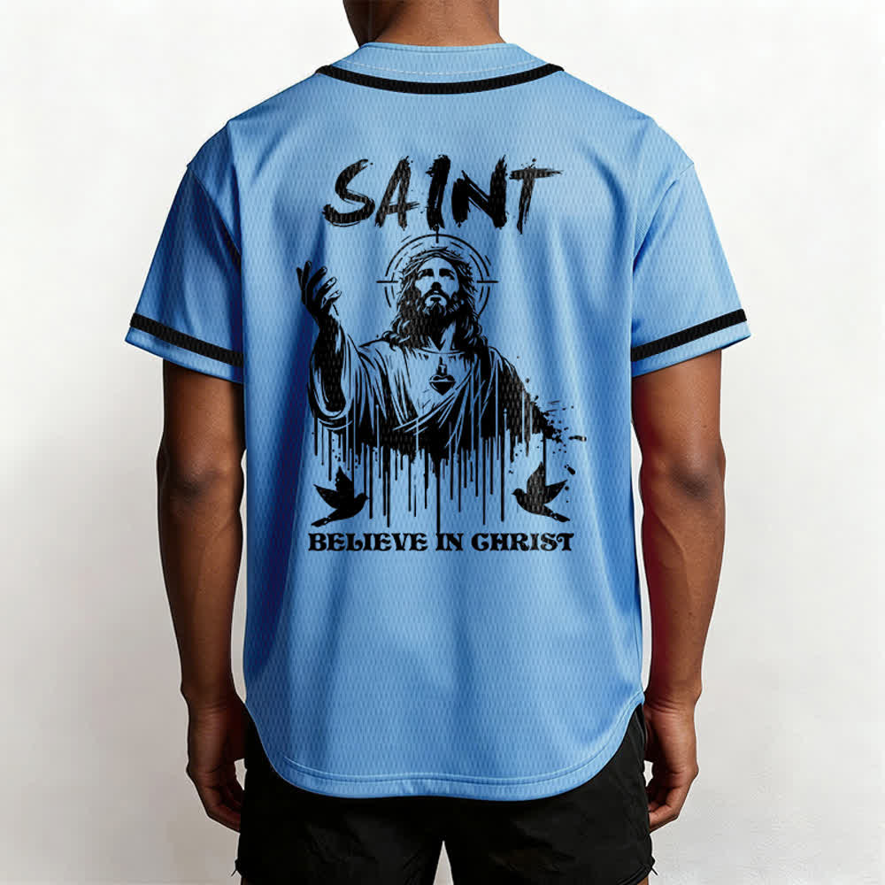 Christianartworkshop Saint Believe In Christ Unisex Baseball Jersey - image 33