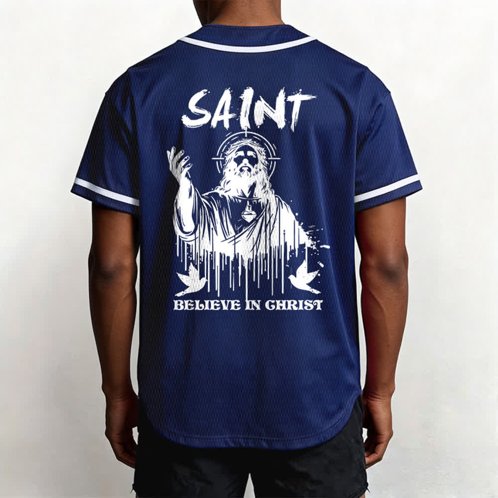Christianartworkshop Saint Believe In Christ Unisex Baseball Jersey - image 40