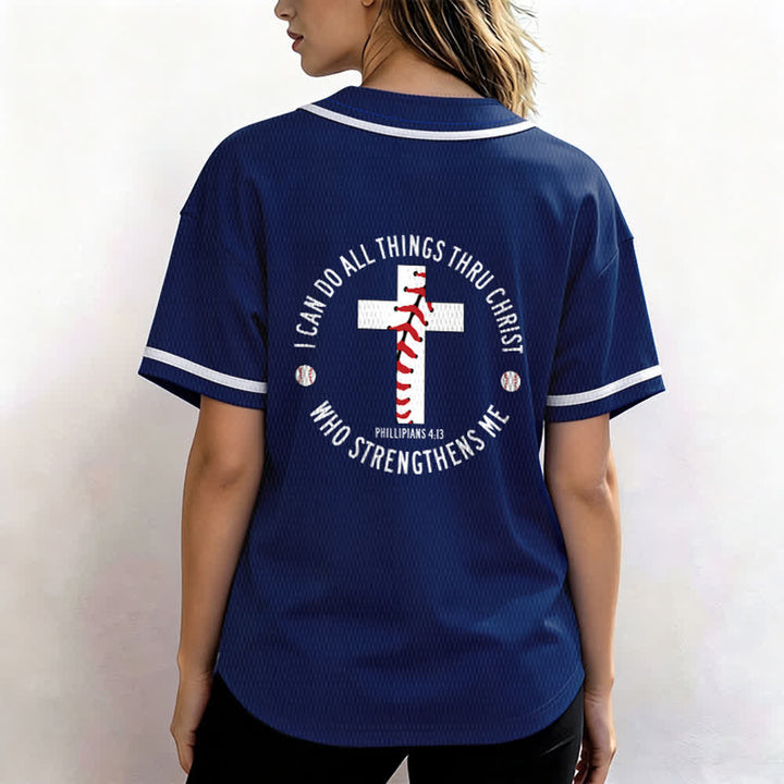 Christianartworkshop Philippians 4:13 I Can Do All Things Unisex Baseball Jersey - image 45
