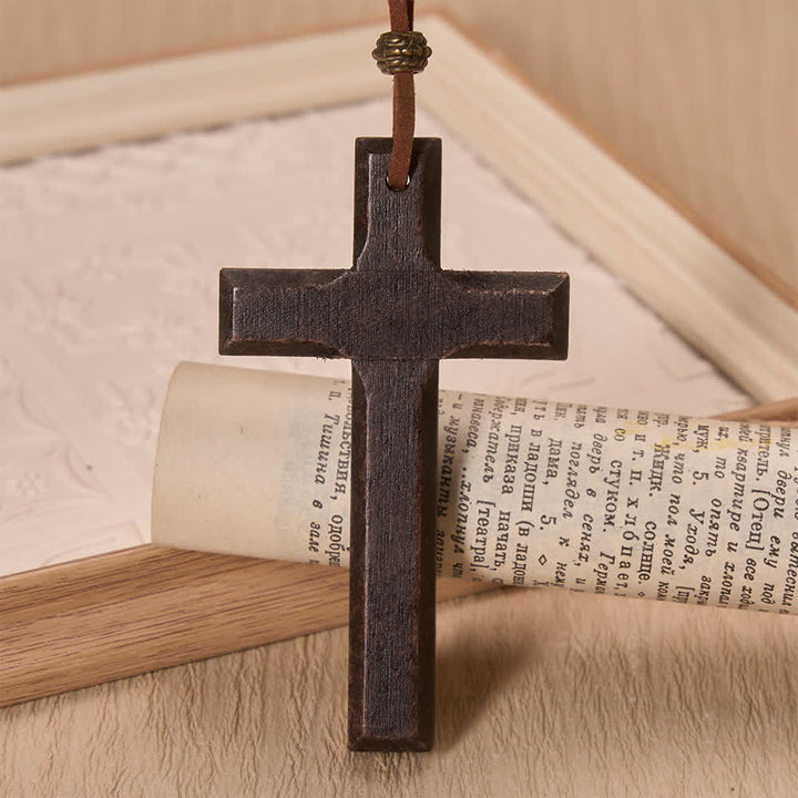 FREE Today: Cowboy Hat Angel Wing Wooden Cross Car Pendant: Timeless Token of Faithful Heavenly Safeguard - image 28