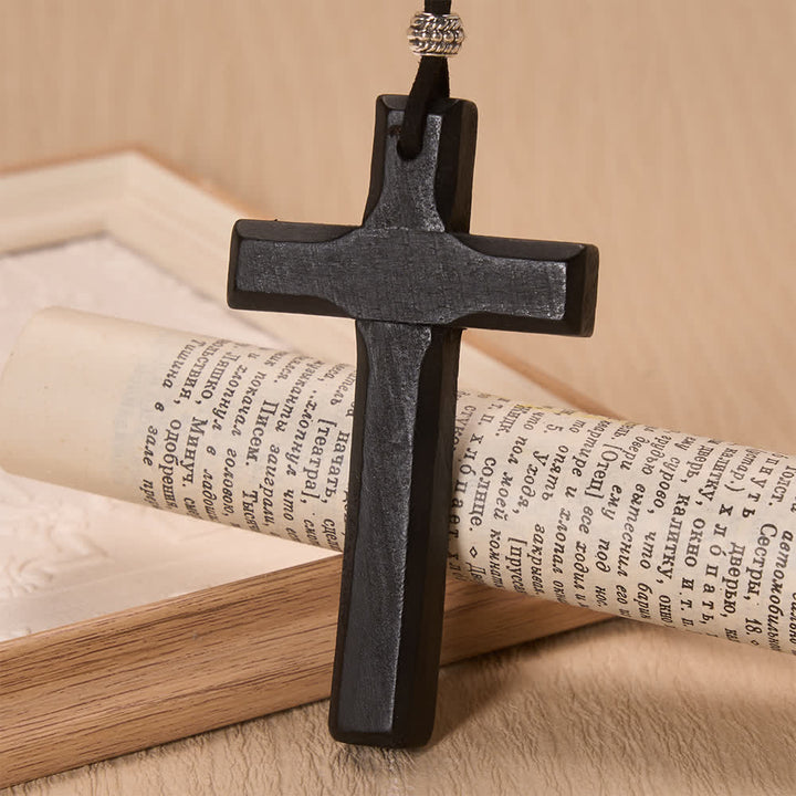 FREE Today: Cowboy Hat Angel Wing Wooden Cross Car Pendant: Timeless Token of Faithful Heavenly Safeguard - image 24
