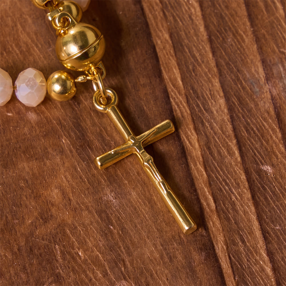 FREE Today: Versatile Layerable Bead Rosary Bracelet: Emblem of Warm Celestial Blessing - image 2