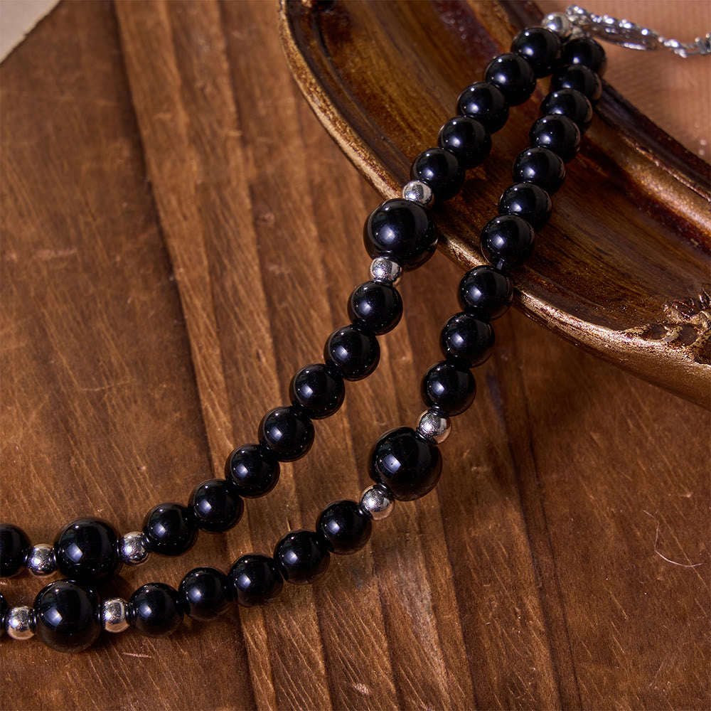 Christianartworkshop Versatile Layerable Bead Rosary Bracelet: Emblem of Warm Celestial Blessing - image 4