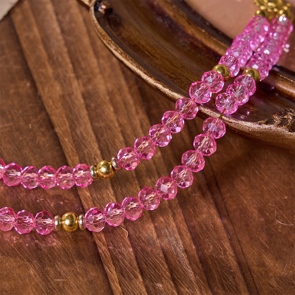 Christianartworkshop Versatile Layerable Bead Rosary Bracelet: Emblem of Warm Celestial Blessing - image 7