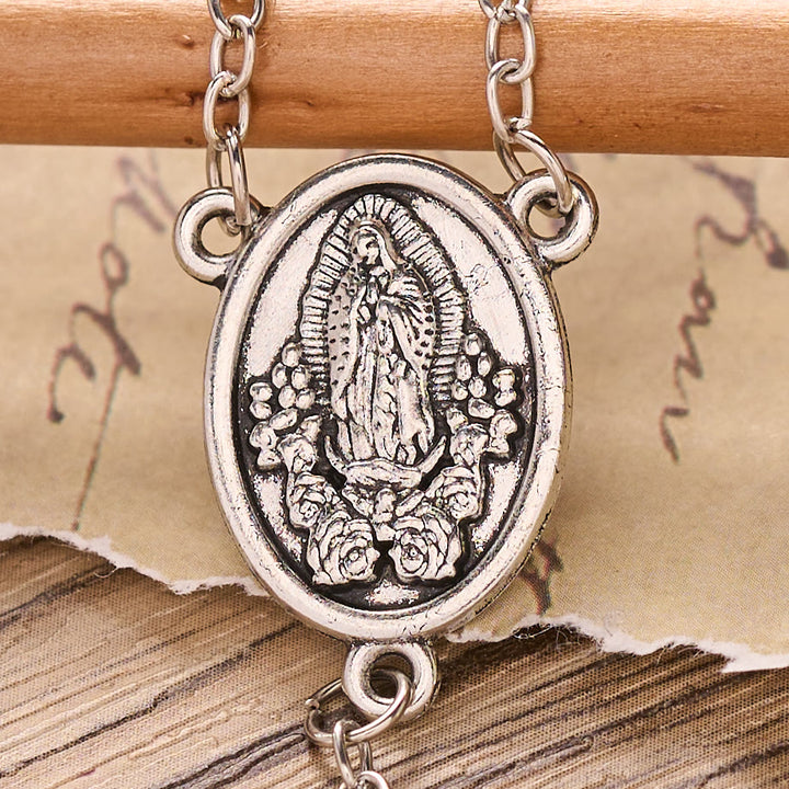 FREE Today: Pearl Bead Guadalupe Rosary with Engraved Storage Case: Token of Tender Heavenly Comfort - image 6