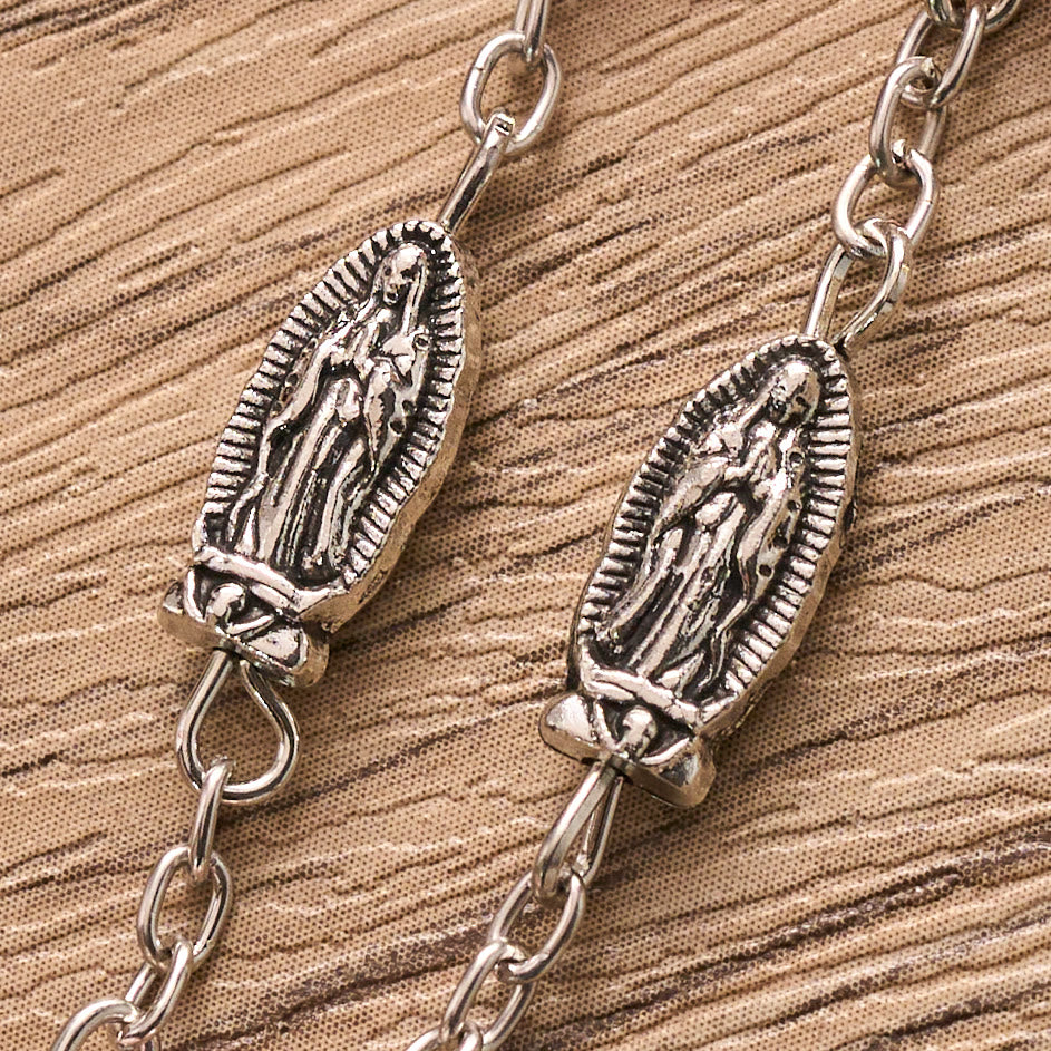 Christianartworkshop Pearl Bead Guadalupe Rosary with Engraved Storage Case: Token of Tender Heavenly Comfort - image 7