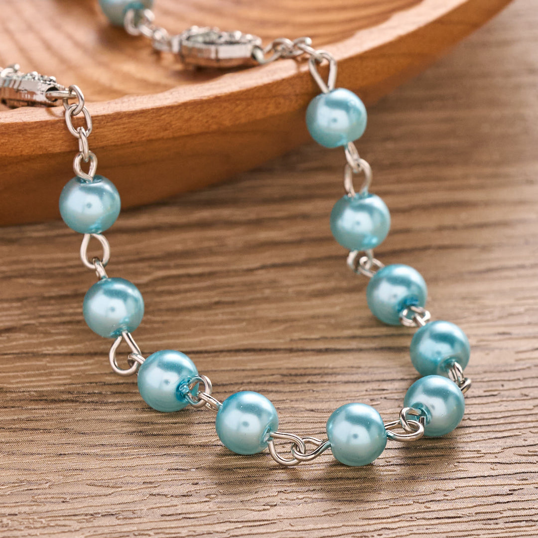 Christianartworkshop Pearl Bead Guadalupe Rosary with Engraved Storage Case: Token of Tender Heavenly Comfort - image 5