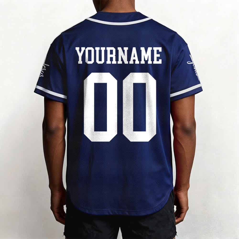 Christianartworkshop Bold Team Jesus Custom Name Number Unisex Custom Baseball Jersey - image 7