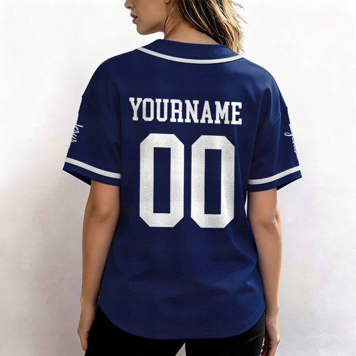 Christianartworkshop Bold Team Jesus Custom Name Number Unisex Custom Baseball Jersey - image 5