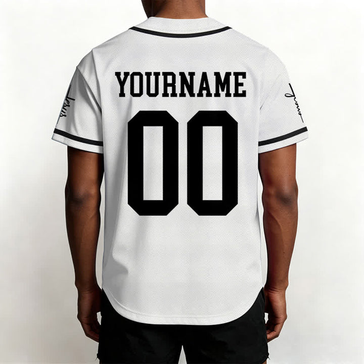 Christianartworkshop Bold Team Jesus Custom Name Number Unisex Custom Baseball Jersey - image 15