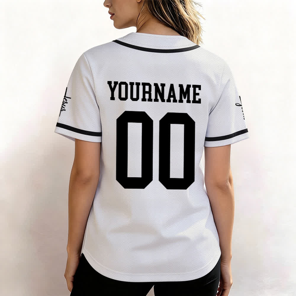 Christianartworkshop Bold Team Jesus Custom Name Number Unisex Custom Baseball Jersey - image 13
