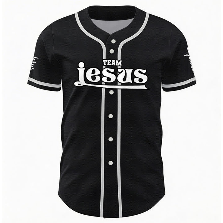 Christianartworkshop Bold Team Jesus Custom Name Number Unisex Custom Baseball Jersey - image 18