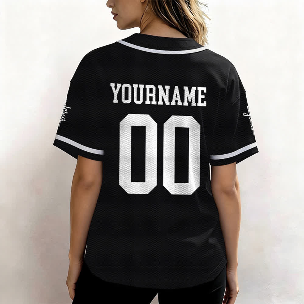 Christianartworkshop Bold Team Jesus Custom Name Number Unisex Custom Baseball Jersey - image 21