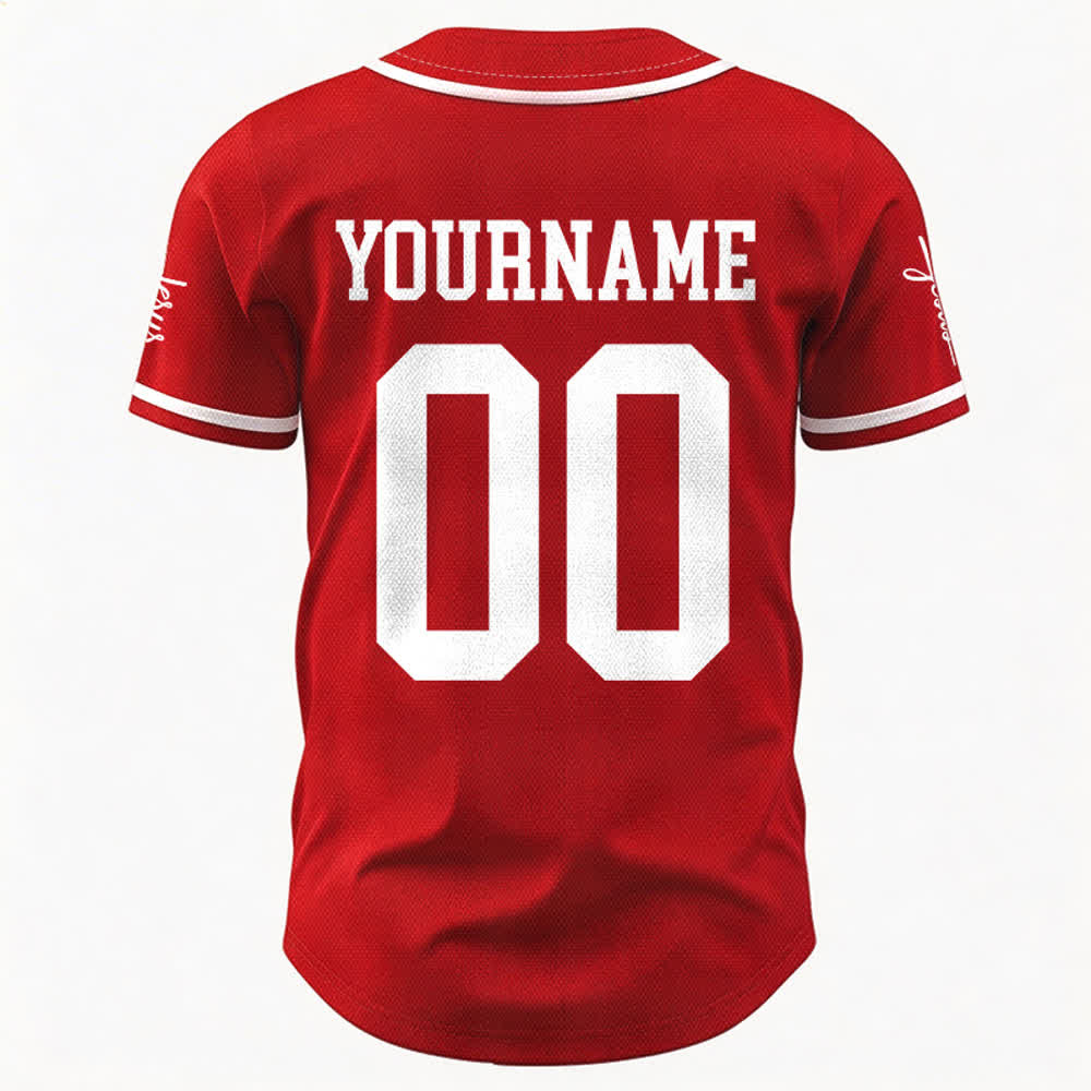 Christianartworkshop Bold Team Jesus Custom Name Number Unisex Custom Baseball Jersey - image 27