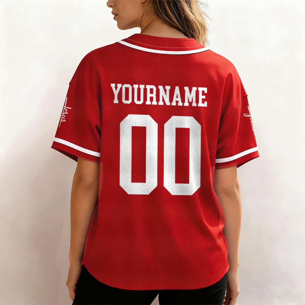 Christianartworkshop Bold Team Jesus Custom Name Number Unisex Custom Baseball Jersey - image 29