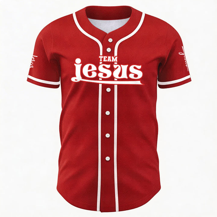 Christianartworkshop Bold Team Jesus Custom Name Number Unisex Custom Baseball Jersey - image 26