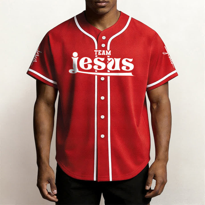 Christianartworkshop Bold Team Jesus Custom Name Number Unisex Custom Baseball Jersey - image 30