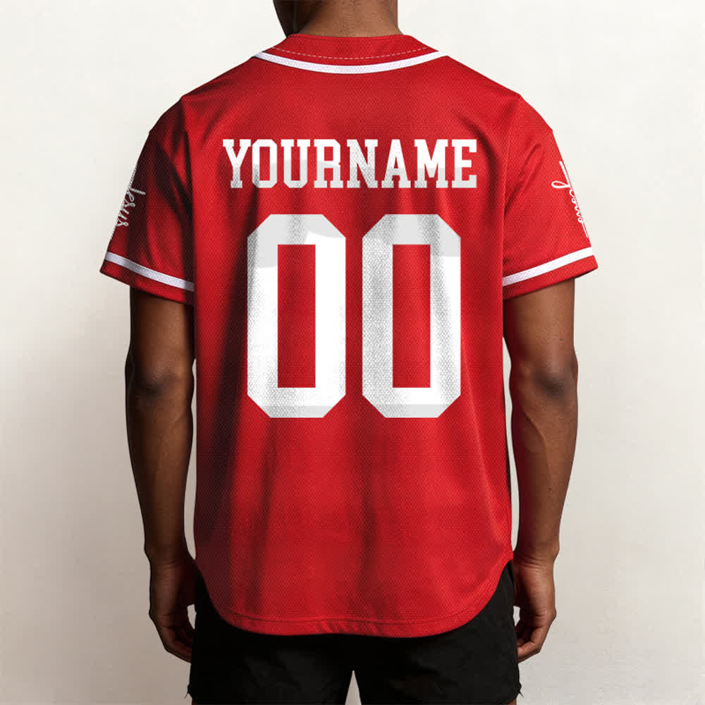 Christianartworkshop Bold Team Jesus Custom Name Number Unisex Custom Baseball Jersey - image 31