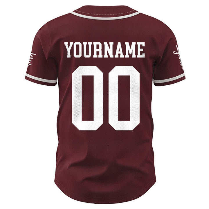 Christianartworkshop Bold Team Jesus Custom Name Number Unisex Custom Baseball Jersey - image 35