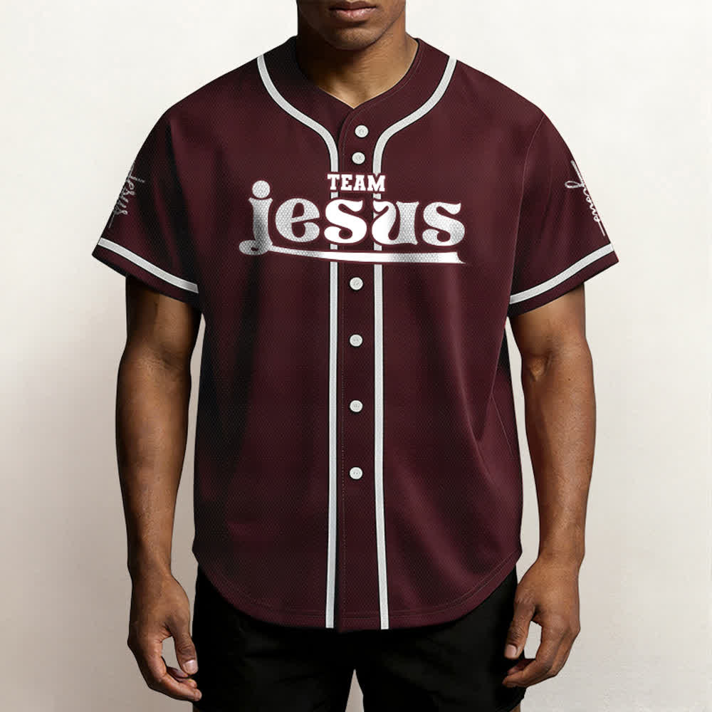 Christianartworkshop Bold Team Jesus Custom Name Number Unisex Custom Baseball Jersey - image 38