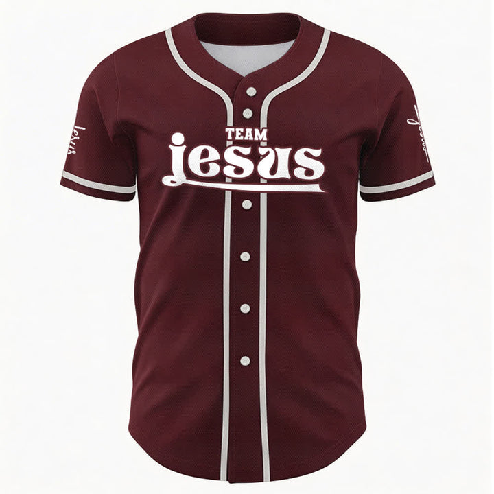 Christianartworkshop Bold Team Jesus Custom Name Number Unisex Custom Baseball Jersey - image 34