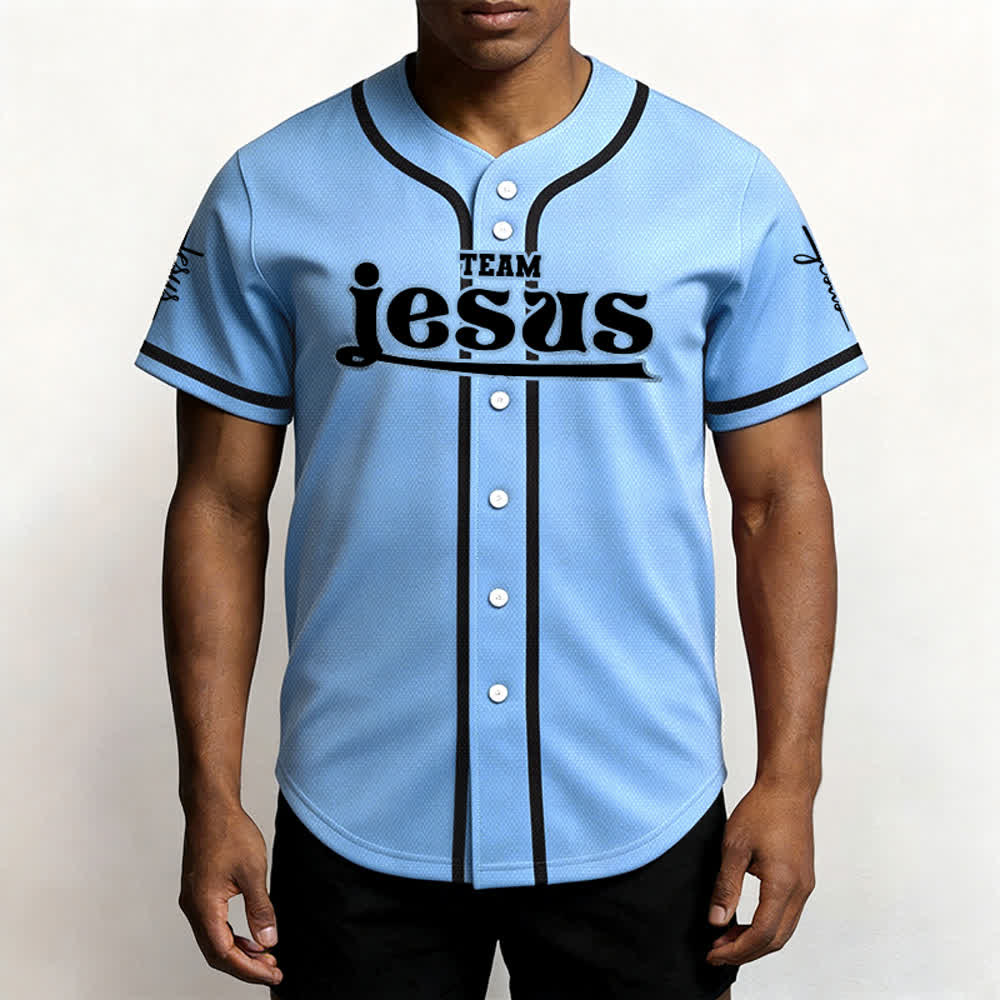 Christianartworkshop Bold Team Jesus Custom Name Number Unisex Custom Baseball Jersey - image 46