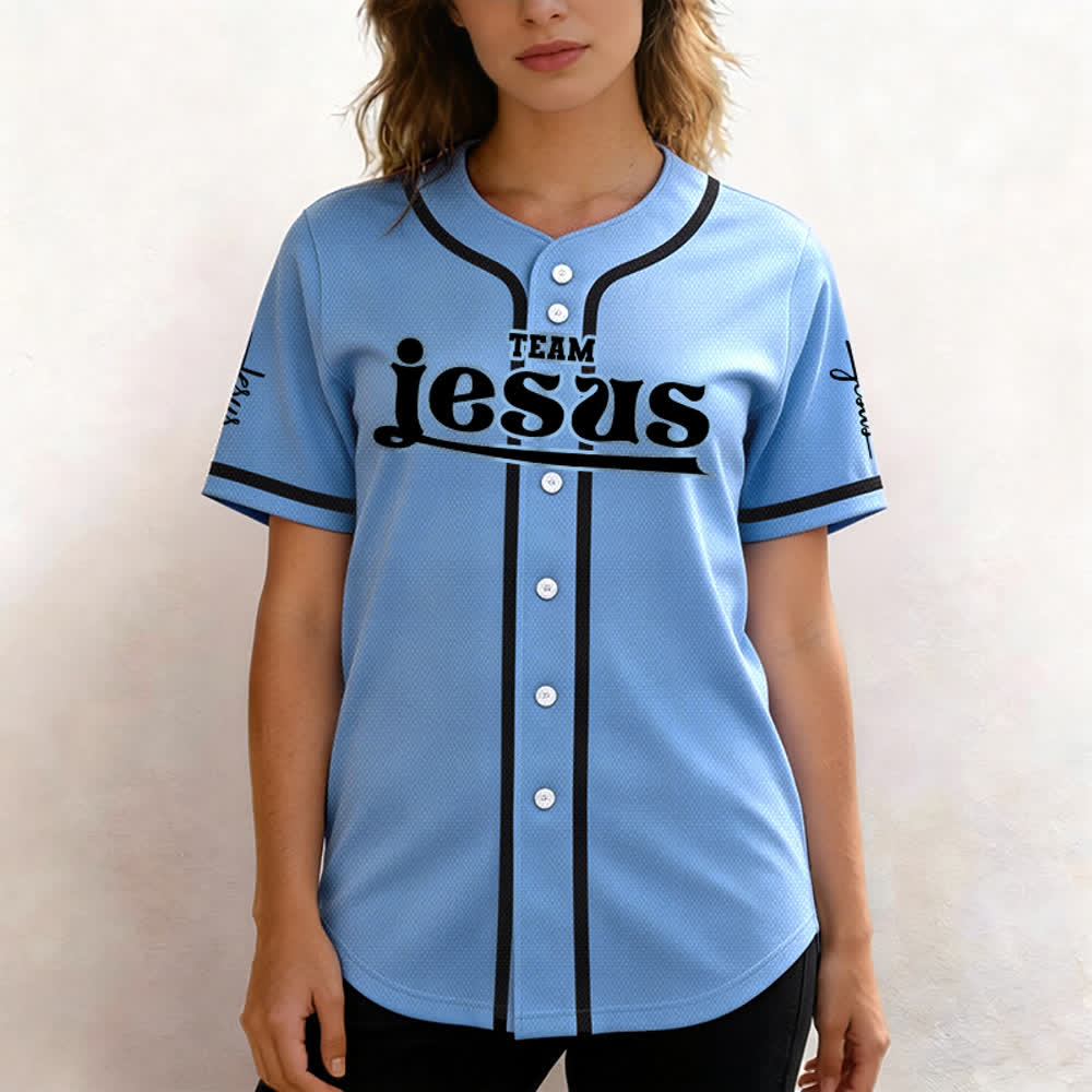 Christianartworkshop Bold Team Jesus Custom Name Number Unisex Custom Baseball Jersey - image 44