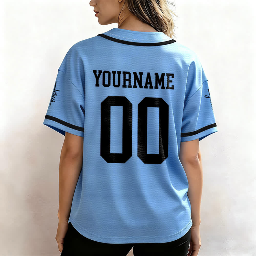 Christianartworkshop Bold Team Jesus Custom Name Number Unisex Custom Baseball Jersey - image 45