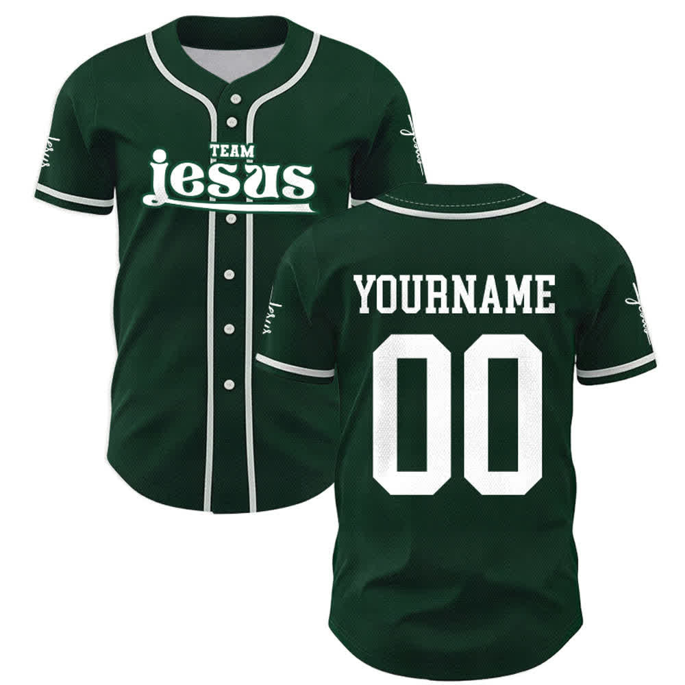 Christianartworkshop Bold Team Jesus Custom Name Number Unisex Custom Baseball Jersey - image 49
