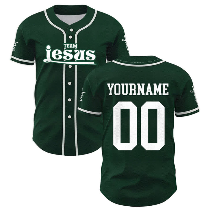 Christianartworkshop Bold Team Jesus Custom Name Number Unisex Custom Baseball Jersey - image 49