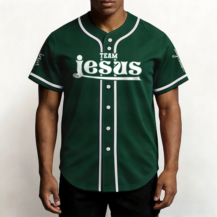 Christianartworkshop Bold Team Jesus Custom Name Number Unisex Custom Baseball Jersey - image 54