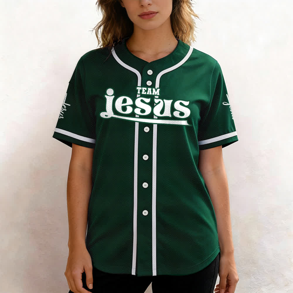 Christianartworkshop Bold Team Jesus Custom Name Number Unisex Custom Baseball Jersey - image 52
