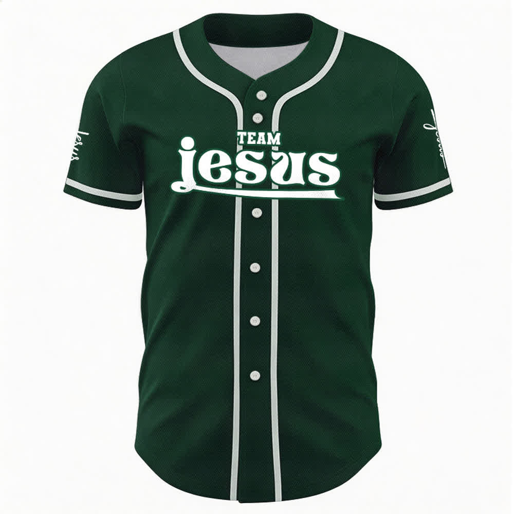 Christianartworkshop Bold Team Jesus Custom Name Number Unisex Custom Baseball Jersey - image 50