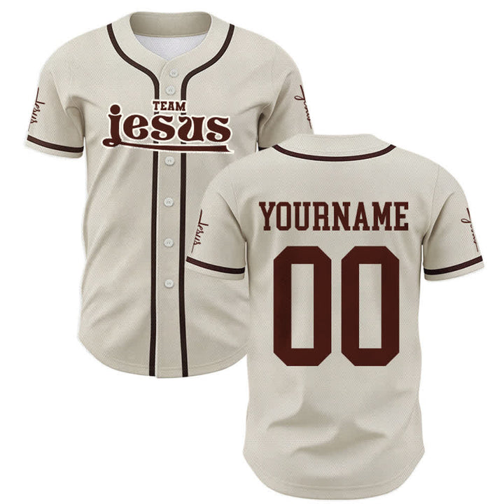 Christianartworkshop Bold Team Jesus Custom Name Number Unisex Custom Baseball Jersey - image 57