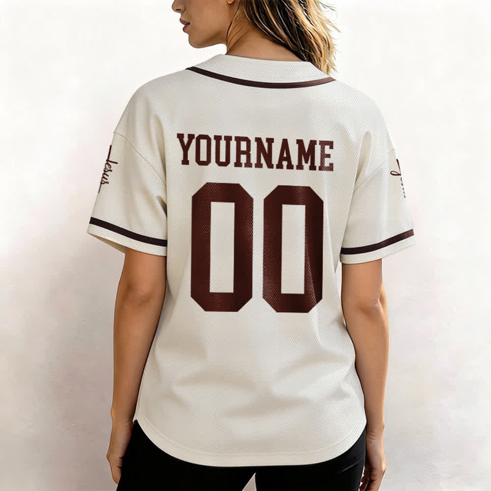 Christianartworkshop Bold Team Jesus Custom Name Number Unisex Custom Baseball Jersey - image 61