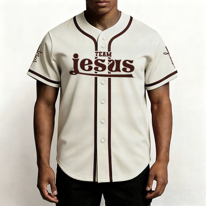 Christianartworkshop Bold Team Jesus Custom Name Number Unisex Custom Baseball Jersey - image 62