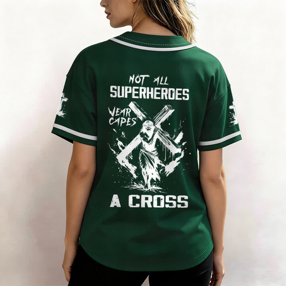 Christianartworkshop Not All Superheroes Wear Capes A Cross Unisex Baseball Jersey - image 46