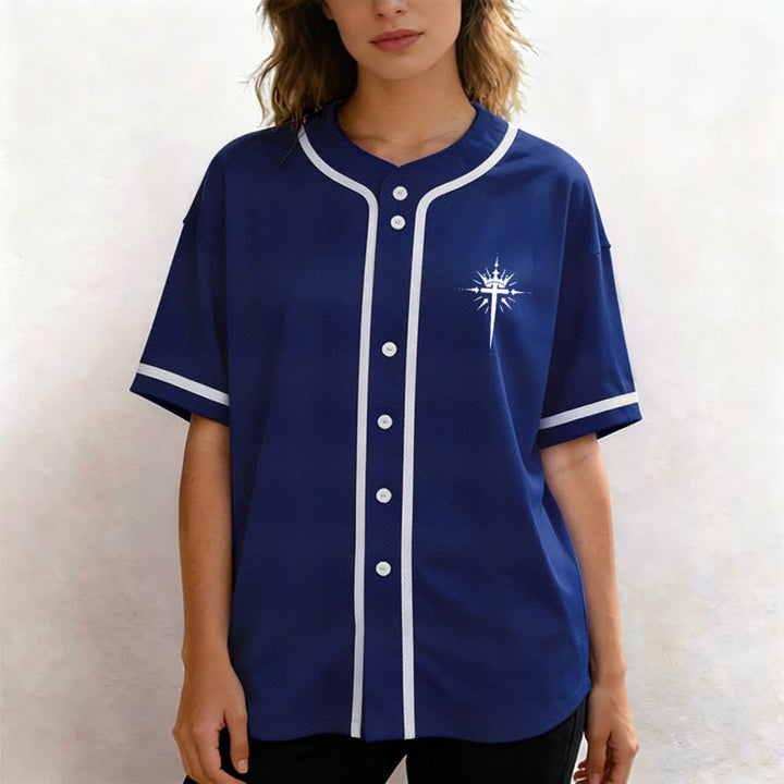 Christianartworkshop Jesus Is King Angel Wings Cross Faith Statement Custom Baseball Jersey - image 11