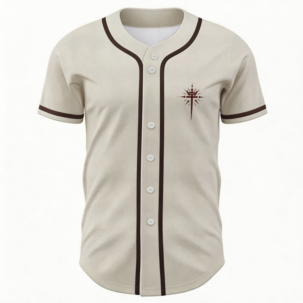 Christianartworkshop Jesus Is King Angel Wings Cross Faith Statement Custom Baseball Jersey - image 16