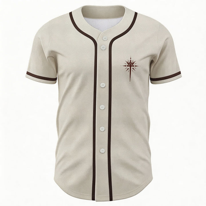Christianartworkshop Jesus Is King Angel Wings Cross Faith Statement Custom Baseball Jersey - image 16