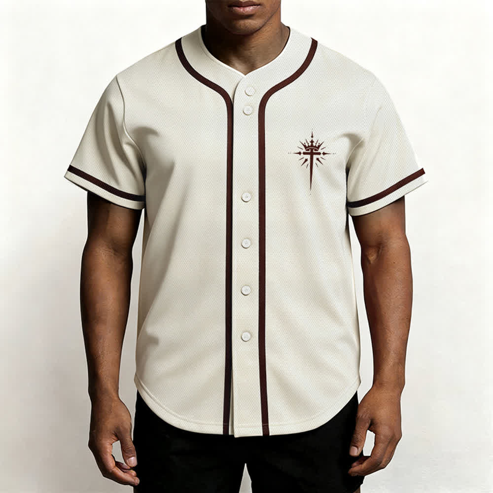 Christianartworkshop Jesus Is King Angel Wings Cross Faith Statement Custom Baseball Jersey - image 20