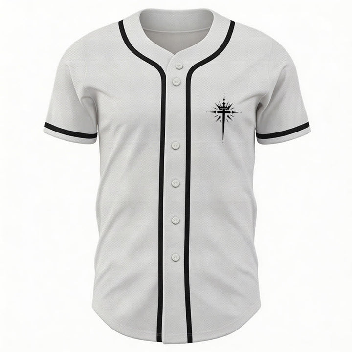 Christianartworkshop Jesus Is King Angel Wings Cross Faith Statement Custom Baseball Jersey - image 23