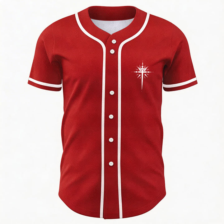 Christianartworkshop Jesus Is King Angel Wings Cross Faith Statement Custom Baseball Jersey - image 30