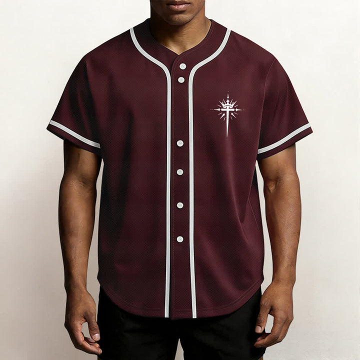 Christianartworkshop Jesus Is King Angel Wings Cross Faith Statement Custom Baseball Jersey - image 41