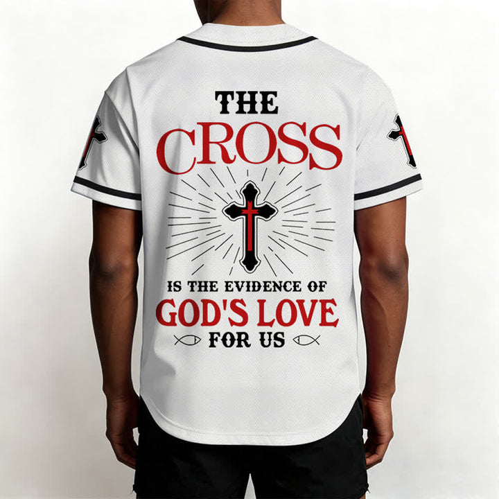 Christianartworkshop The Cross Is The Evidence Of God's Love Unisex Baseball Jersey - image 13
