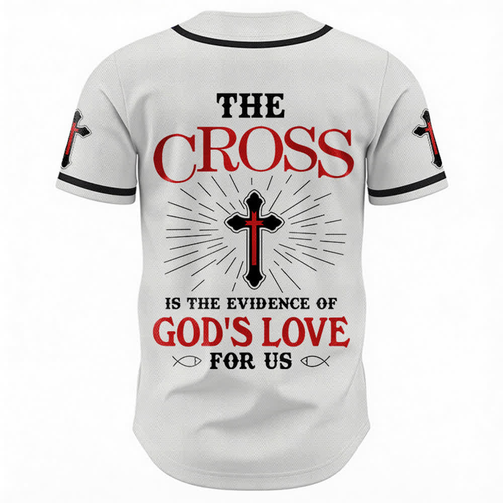 Christianartworkshop The Cross Is The Evidence Of God's Love Unisex Baseball Jersey - image 9