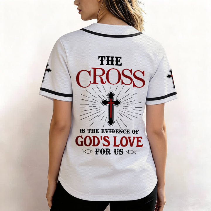 Christianartworkshop The Cross Is The Evidence Of God's Love Unisex Baseball Jersey - image 11